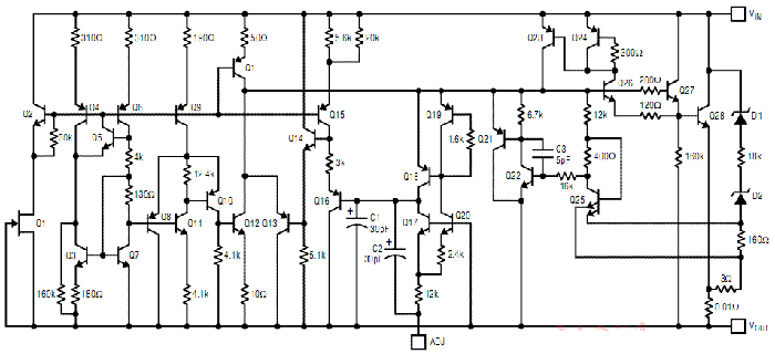 三端稳压集成电路典型应用电路图